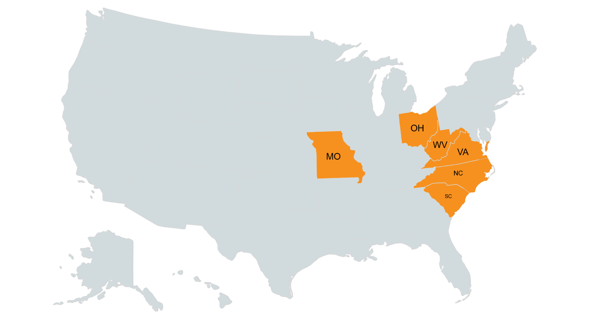 Mid-Atlantic Region Map